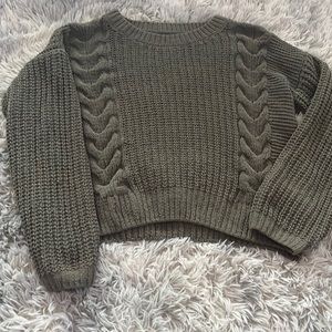 This is a green sweater super soft and warm!!